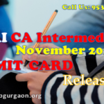 CA Inter Admit Card