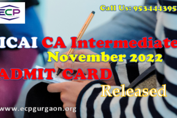 CA Inter Admit Card