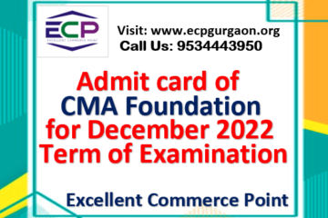 CMA FOUNDATION ADMIT CARD