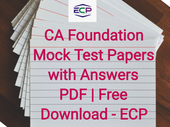 CA Foundation Mock Test