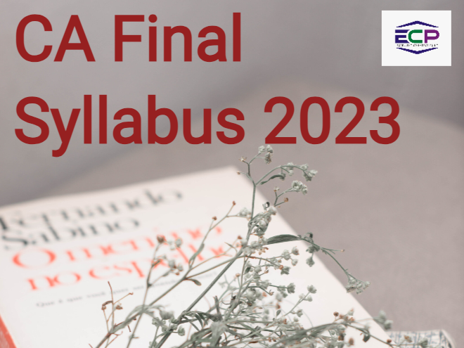 CA Final Syllabus 2023