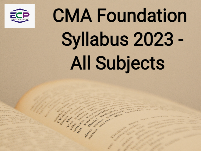 CMA Foundation Syllabus 2023