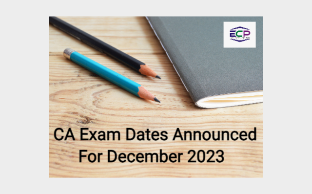 CA Exam Dates Announced