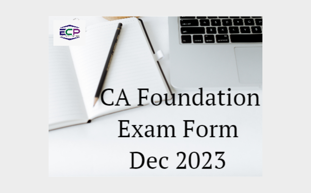 CA Foundation Exam Form