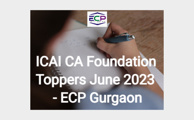ICAI CA Foundation Toppers