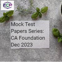 Mock Test Papers Series CA Foundation Dec 2023