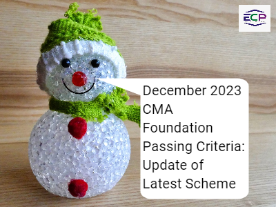 CMA Foundation Passing Criteria Update of Latest Scheme