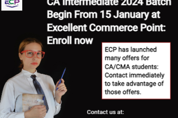 CA Intermediate 2024 Batch Begin From 15 January: Enroll now