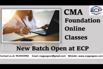 CMA Foundation Online Classes New Batch Open at ECP