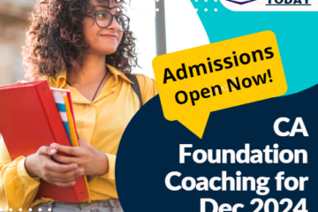 CA Foundation Coaching for Dec 2024 Admissions Open Now!