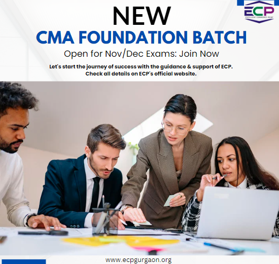 New CMA Foundation Batch Open for NovDec Exams Join Now