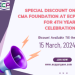 Special Discount on CMA Foundation at ECP for 4 Year Celebration