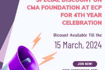 Special Discount on CMA Foundation at ECP for 4 Year Celebration