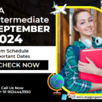 CA Intermediate September 2024 Exam Schedule Important Dates