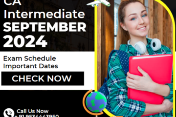 CA Intermediate September 2024 Exam Schedule Important Dates